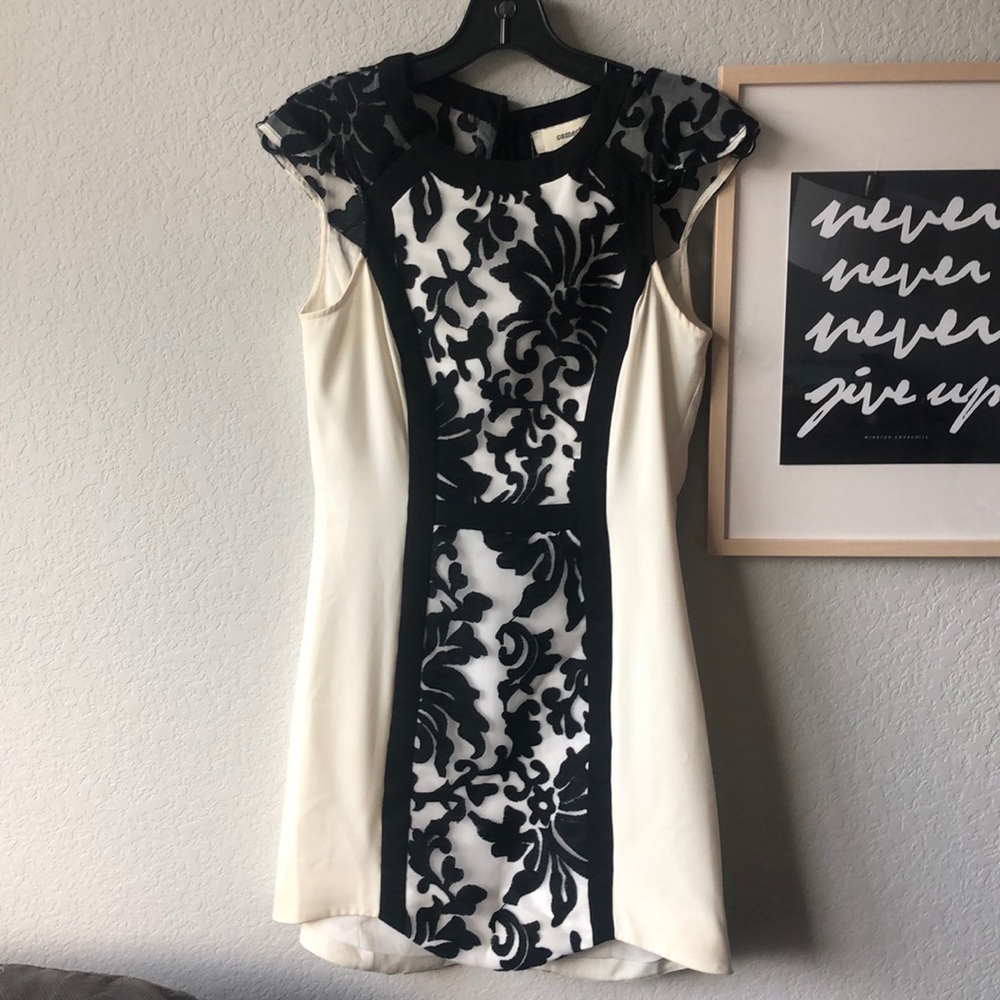 Beautiful blacks and white classy dress!